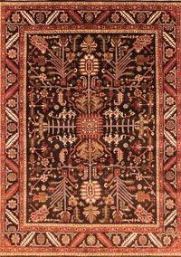 Oriental Orange Industrial Rug, urb1945org