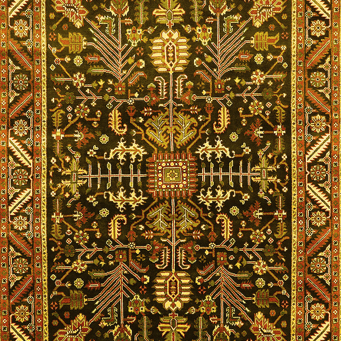 Oriental Yellow Industrial Rug, urb1945yw