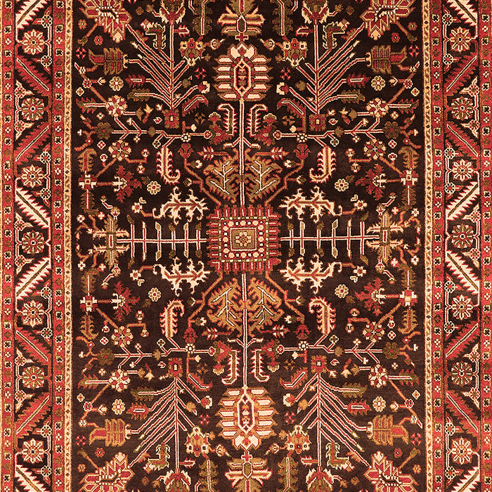 Machine Washable Oriental Orange Industrial Area Rugs, wshurb1945org