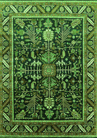 Oriental Green Industrial Rug, urb1945grn