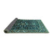 Sideview of Oriental Turquoise Industrial Rug, urb1945turq