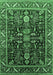 Oriental Emerald Green Industrial Rug, urb1945emgrn