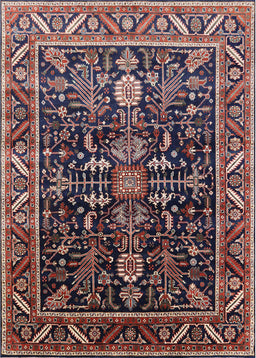 Mid-Century Modern Purple Lily Purple Oriental Rug, urb1945