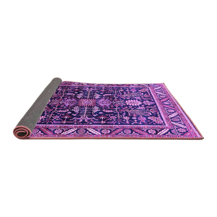 Sideview of Oriental Purple Industrial Rug, urb1945pur