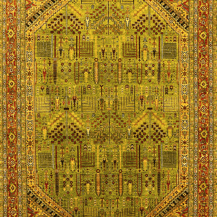 Oriental Yellow Industrial Rug, urb1946yw