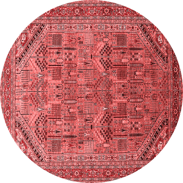 Machine Washable Oriental Red Industrial Rug, wshurb1946red