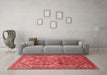 Industrial Red Washable Rugs