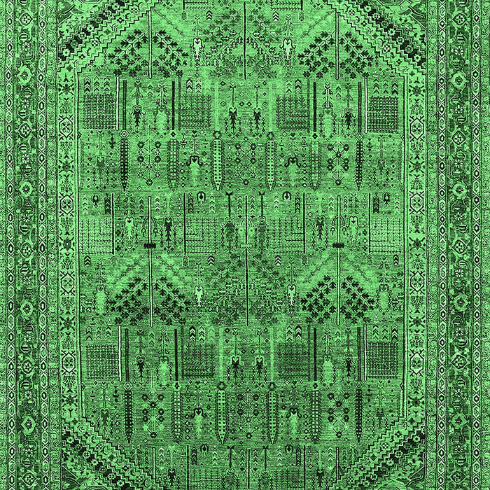 Oriental Emerald Green Industrial Rug, urb1946emgrn