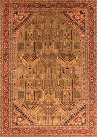 Oriental Orange Industrial Rug, urb1946org