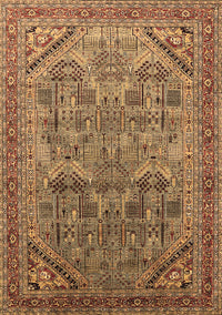 Oriental Brown Industrial Rug, urb1946brn