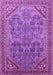 Machine Washable Oriental Purple Industrial Area Rugs, wshurb1946pur