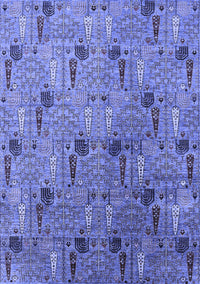 Oriental Blue Industrial Rug, urb1947blu