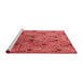 Industrial Red Washable Rugs