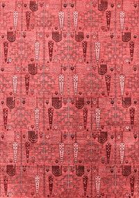 Oriental Red Industrial Rug, urb1947red