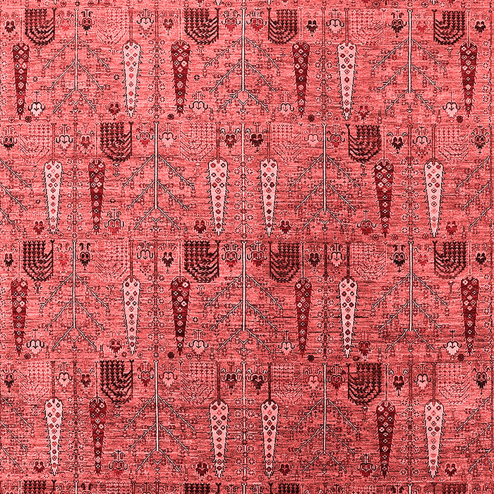 Machine Washable Oriental Red Industrial Rug, wshurb1947red