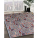 Machine Washable Industrial Modern Velvet Maroon Purple Rug in a Family Room, wshurb1947