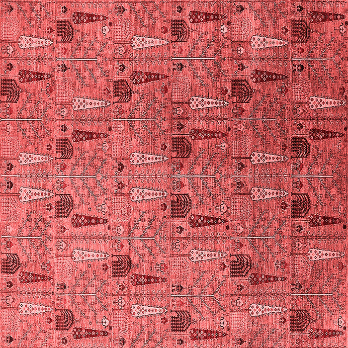 Machine Washable Oriental Red Industrial Rug, wshurb1947red