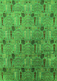 Oriental Green Industrial Rug, urb1947grn