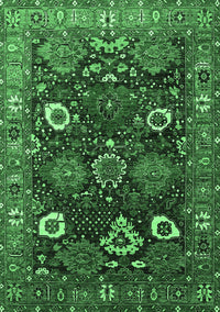 Oriental Emerald Green Industrial Rug, urb1948emgrn