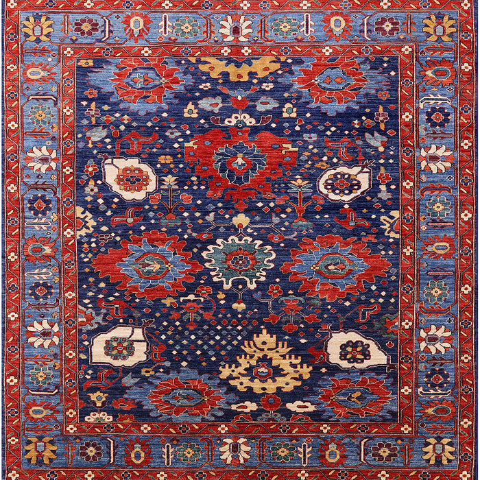 Square Machine Washable Industrial Modern Burgundy Red Rug, wshurb1948