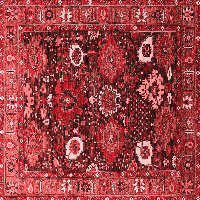Machine Washable Oriental Red Industrial Rug, wshurb1948red