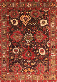 Oriental Orange Industrial Rug, urb1948org