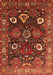 Oriental Orange Industrial Rug, urb1948org