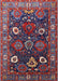 Mid-Century Modern Burgundy Red Oriental Rug, urb1948