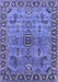 Machine Washable Oriental Blue Industrial Rug, wshurb1949blu