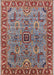 Mid-Century Modern Sage Green Oriental Rug, urb1949