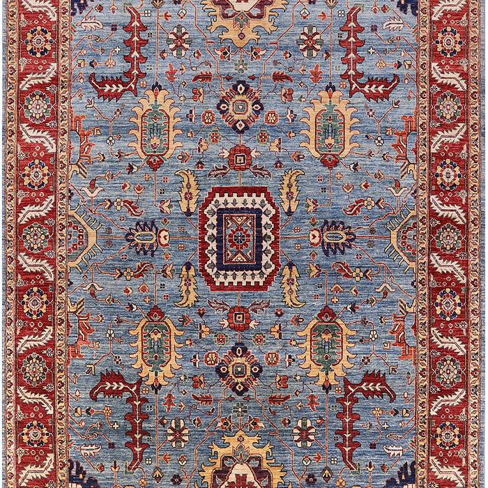 Mid-Century Modern Sage Green Oriental Rug, urb1949