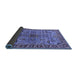 Sideview of Oriental Blue Industrial Rug, urb1949blu