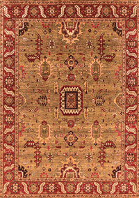 Oriental Orange Industrial Rug, urb1949org