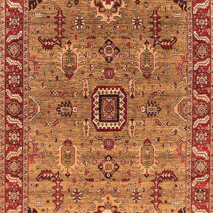 Oriental Orange Industrial Rug, urb1949org