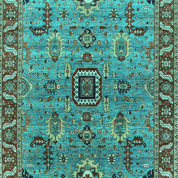 Oriental Turquoise Industrial Rug, urb1949turq