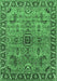 Machine Washable Oriental Emerald Green Industrial Area Rugs, wshurb1949emgrn