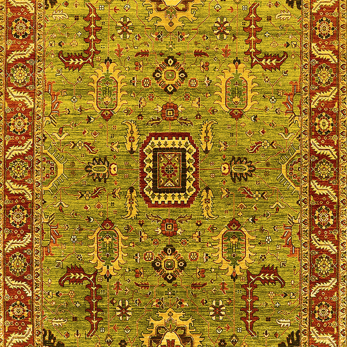 Oriental Yellow Industrial Rug, urb1949yw