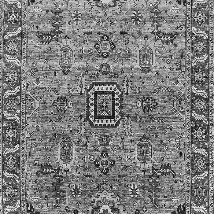 Machine Washable Oriental Gray Industrial Rug, wshurb1949gry