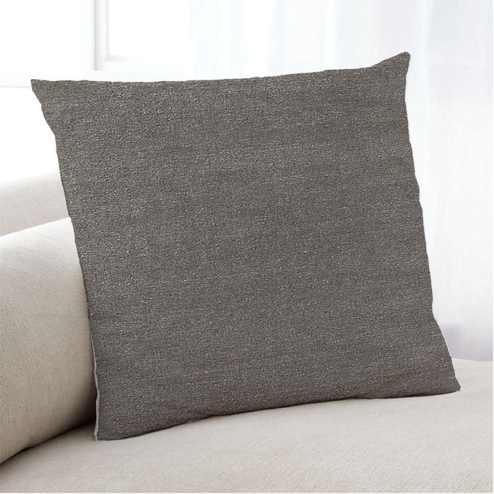 Lifestyle Image of Mid-Century Modern Urban Square Taupe Brown Throw Pillow, 18 inch by 18 inch, pwurb194