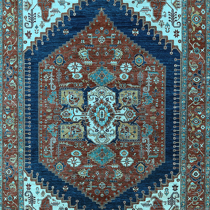 Oriental Light Blue Industrial Rug, urb1950lblu