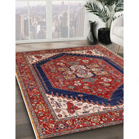 Mid-Century Modern Camel Brown Oriental Rug, urb1950