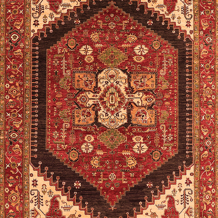 Machine Washable Oriental Orange Industrial Area Rugs, wshurb1950org