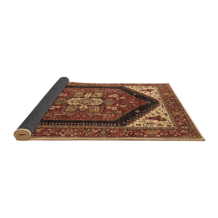 Sideview of Oriental Brown Industrial Rug, urb1950brn