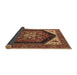 Sideview of Oriental Brown Industrial Rug, urb1950brn