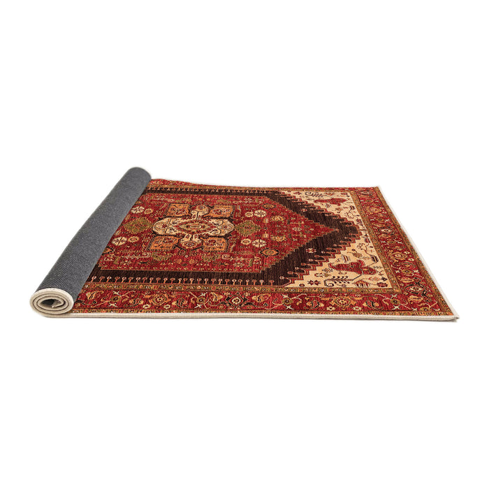 Sideview of Oriental Orange Industrial Rug, urb1950org