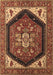 Machine Washable Oriental Brown Industrial Rug, wshurb1950brn