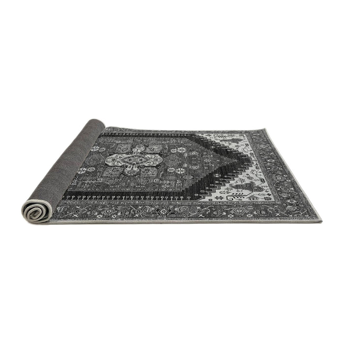 Sideview of Oriental Gray Industrial Rug, urb1950gry