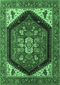 Oriental Emerald Green Industrial Rug, urb1950emgrn