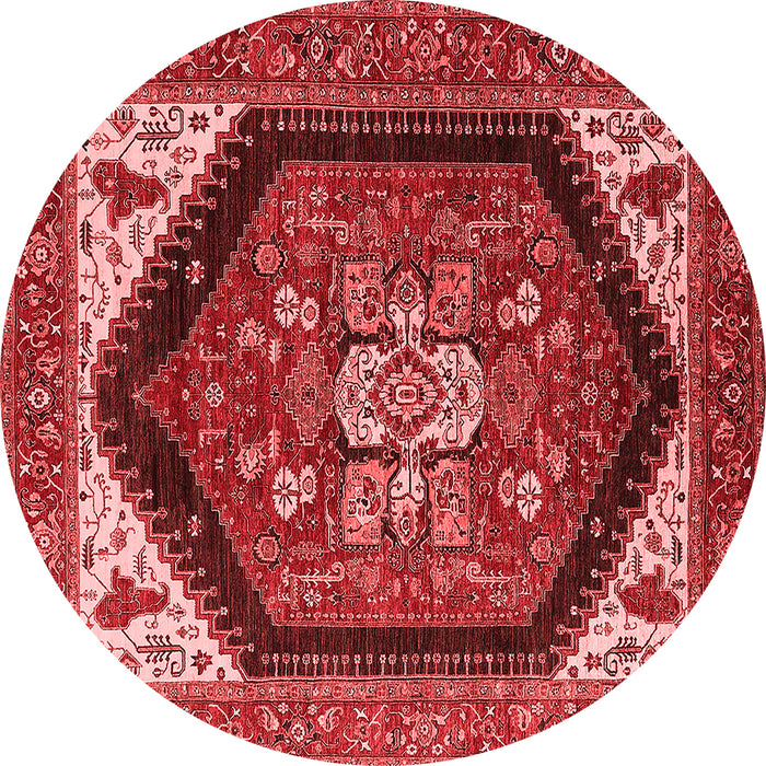 Machine Washable Oriental Red Industrial Rug, wshurb1950red