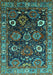 Oriental Turquoise Industrial Rug, urb1951turq